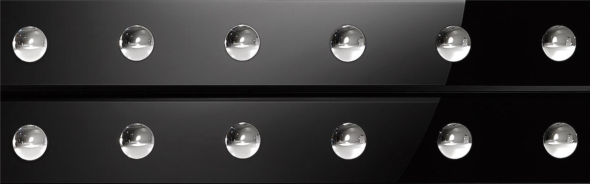 Arte Veneziana CDA Art Déco Black Chest of Drawers