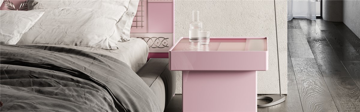 Arte Veneziana Coconut Cube Contemporary Nightstand