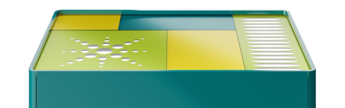 Arte Veneziana Coconut Cube Contemporary Nightstand