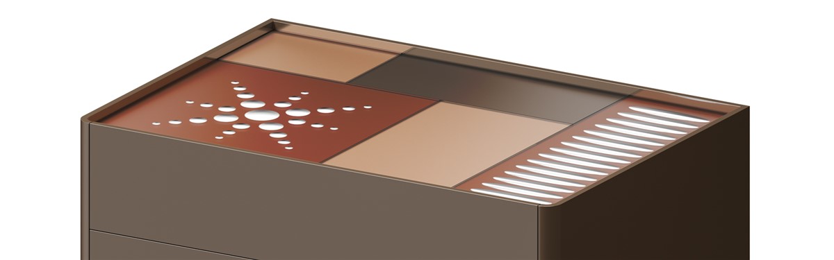 Arte Veneziana Coconut Slab Contemporary Nightstand