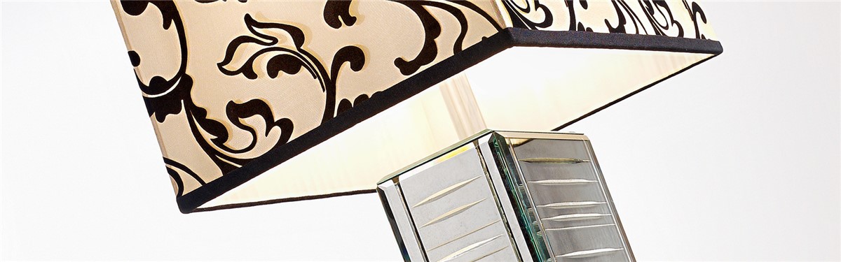 Arte Veneziana Damassé Art Déco Table Lamp