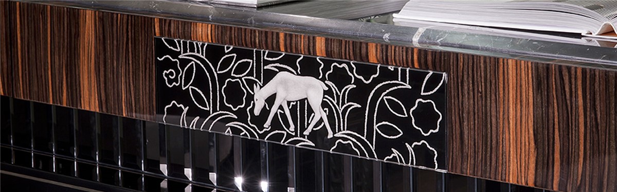 Arte Veneziana Deer Art Déco Handcrafted Console