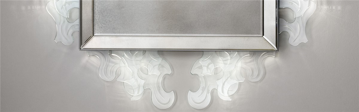 Arte Veneziana Elio Crested Mirror