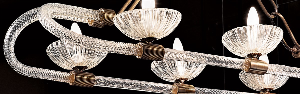 Arte Veneziana Flandre Art Déco Chandelier