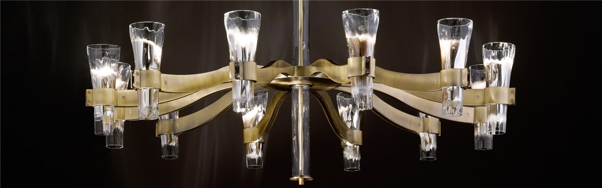 Arte Veneziana Flesso Contemporary Chandelier
