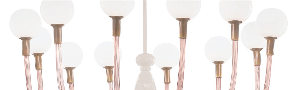 Arte Veneziana Flowerpot Art Déco Chandelier