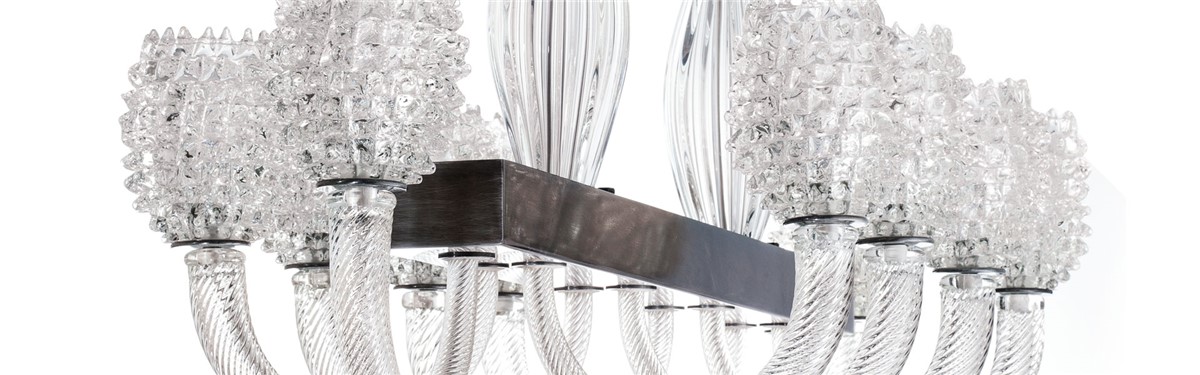 Arte Veneziana Moyen Art Déco Chandelier