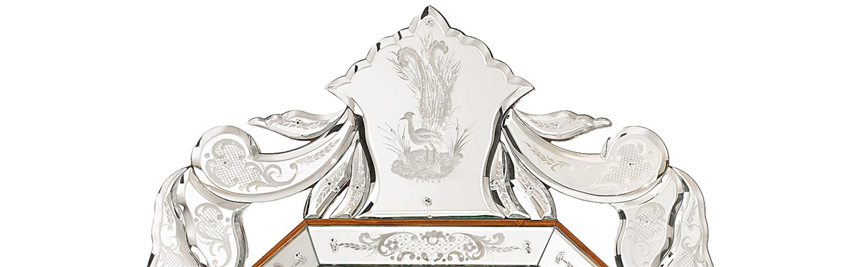 Arte Veneziana Pavone Venetian Style Mirror