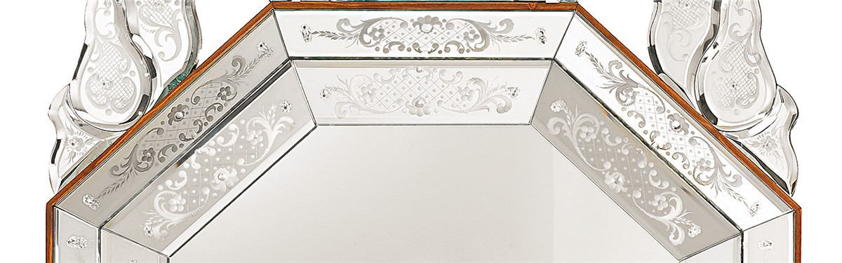 Arte Veneziana Pavone Venetian Style Mirror
