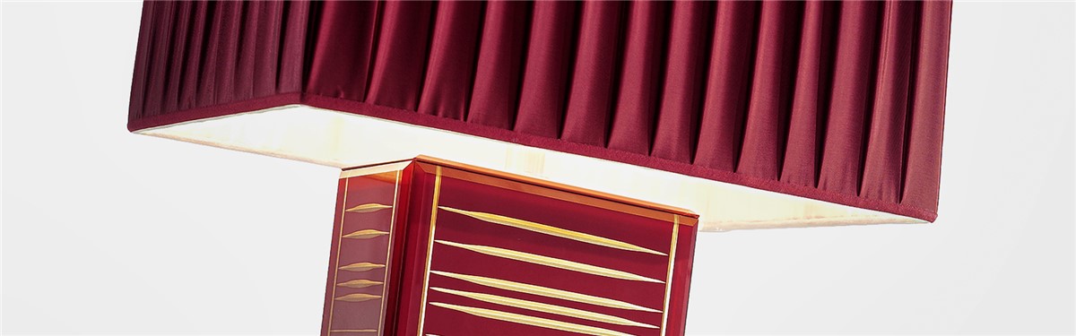 Arte Veneziana Pourpre Art Déco Table Lamp