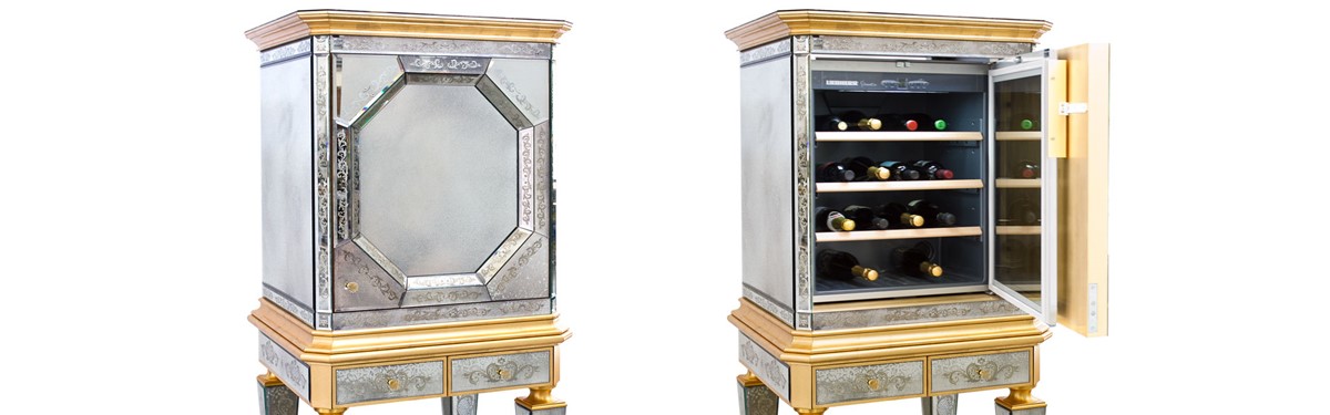 Arte Veneziana Vescovi Venetian Style Wine Cellar