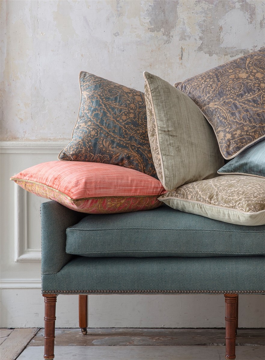 Balthazar venetian red cushion