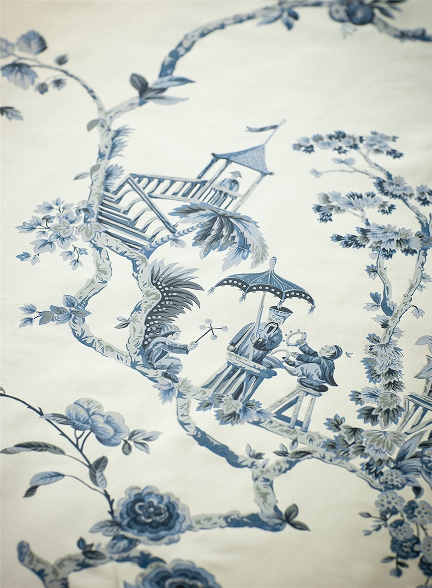 Cathay bedruckte Seide