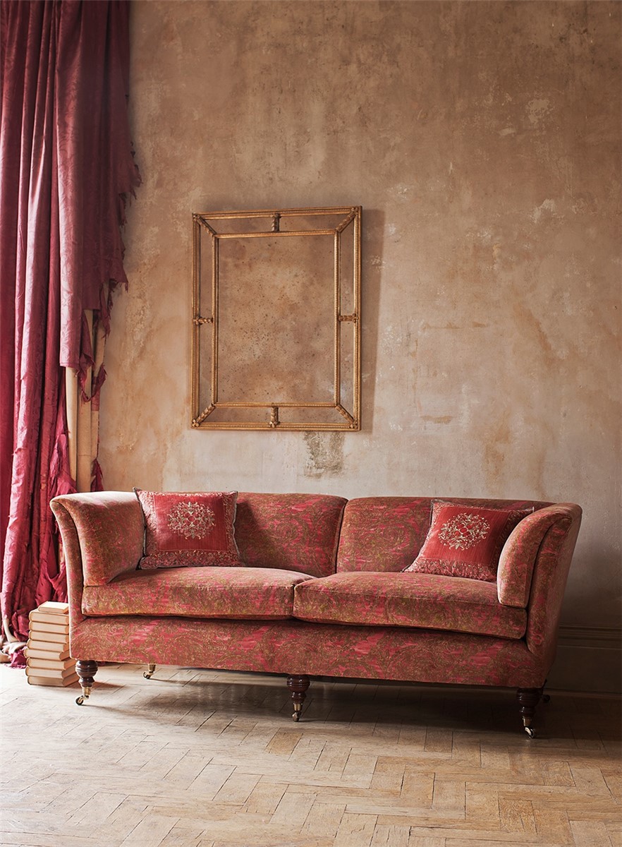 Pompadour high back sofa