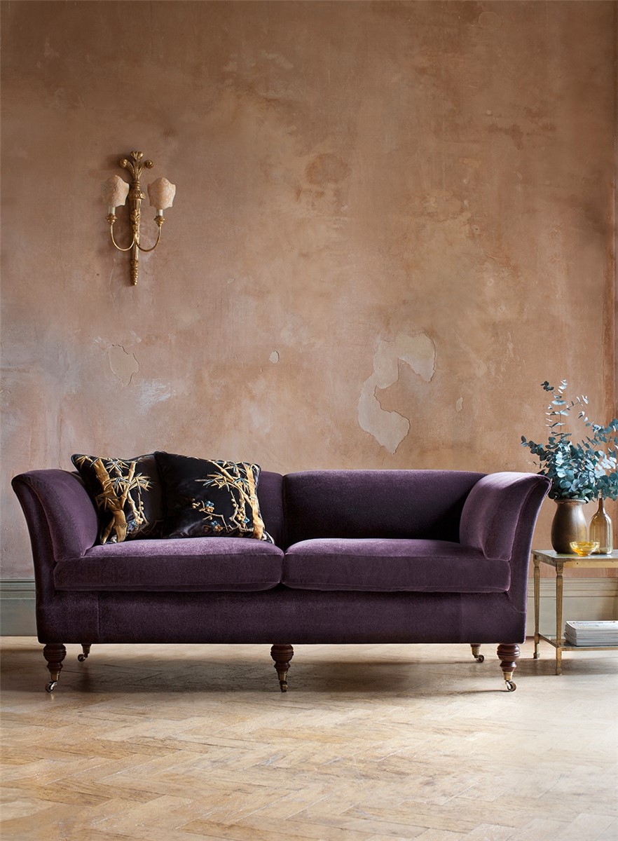 Pompadour high back sofa