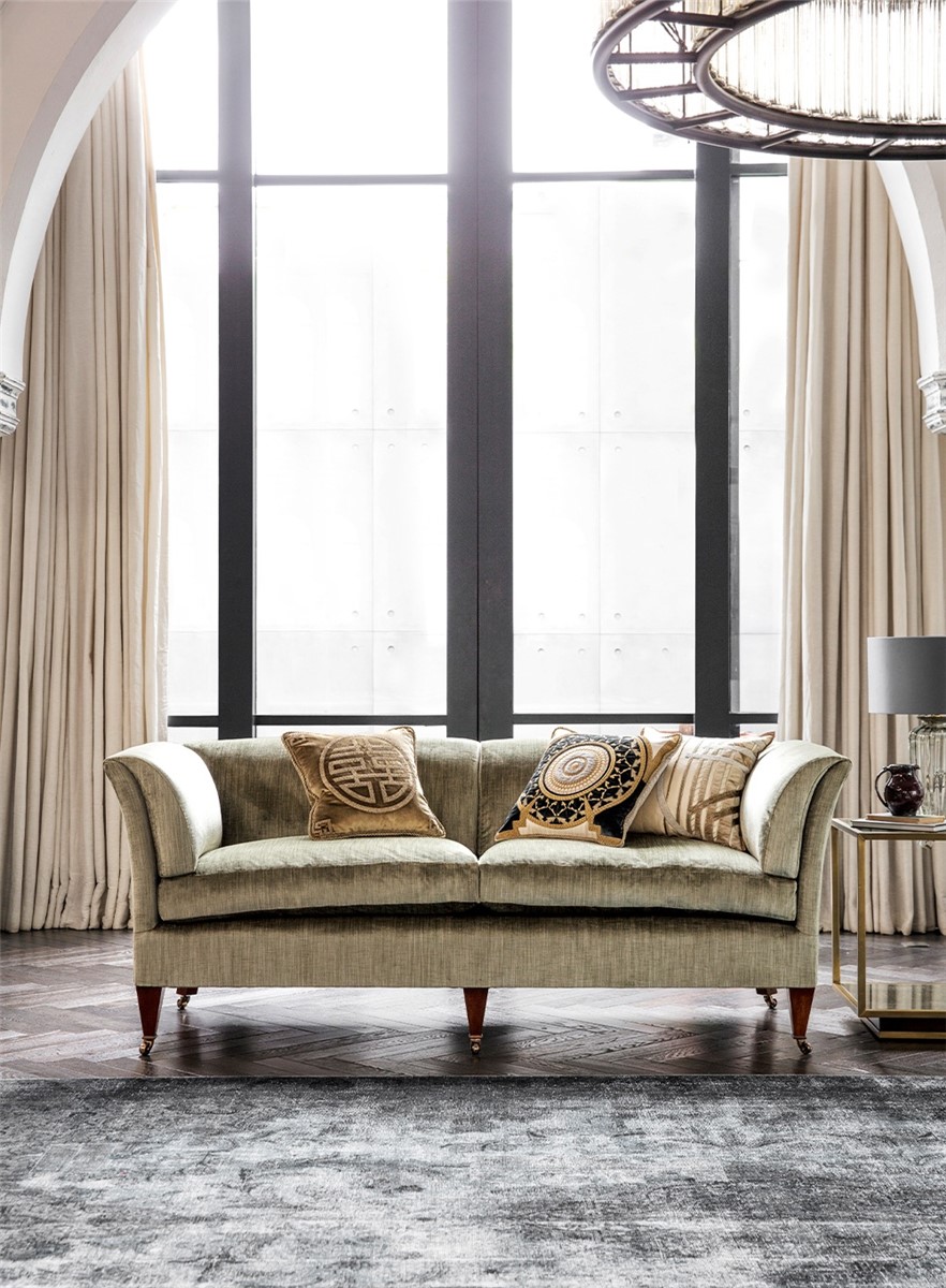 Pompadour high back sofa