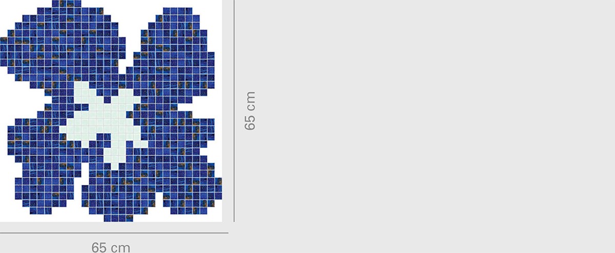 Fiore Blu Medio Size