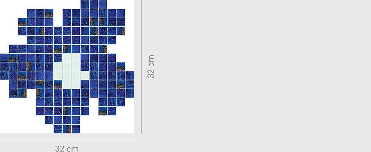 Fiore Blu Piccolo Size