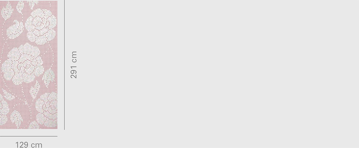 Winter Flowers Pink Size