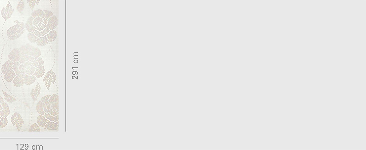 Winter Flowers Bianco Size