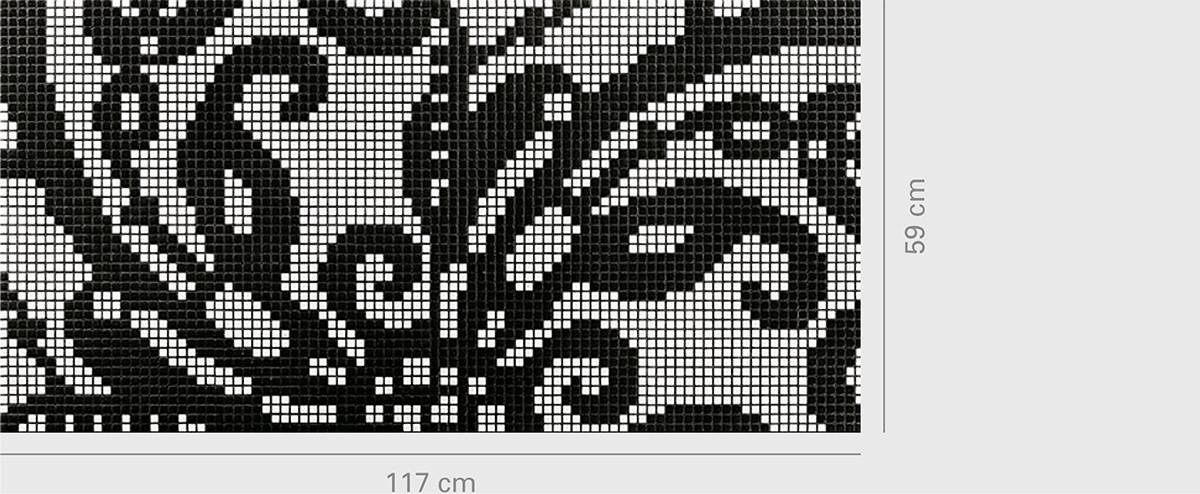 Embroidery Black Size