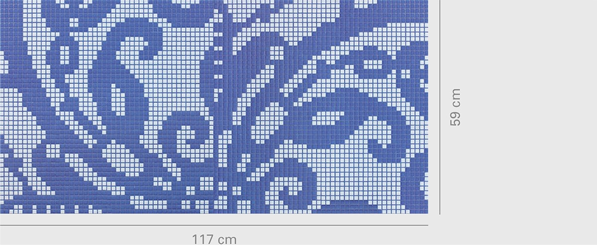 Embroidery Blue Size