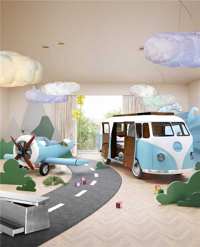 Bun Van Bed and Room