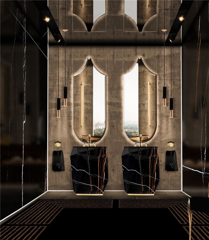 Diamond Faux Freestanding