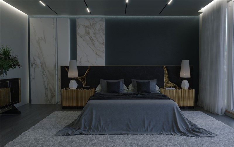 Lapiaz Black Headboard