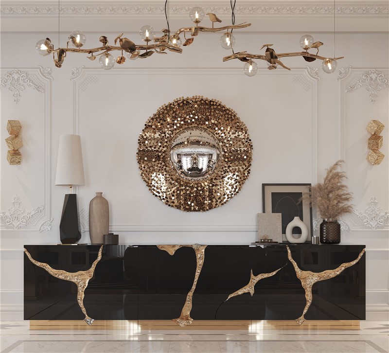 Lapiaz Black Sideboard