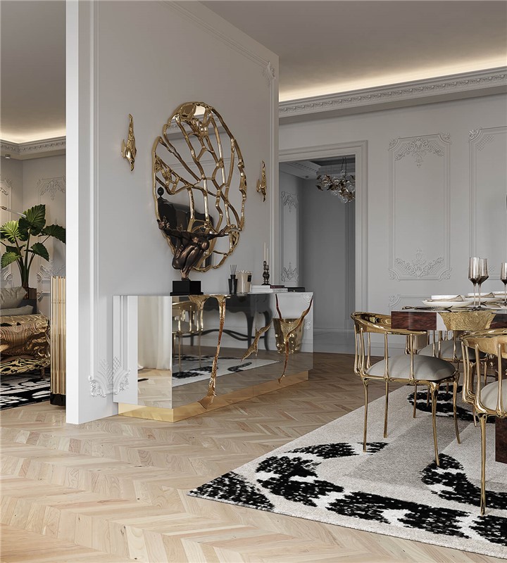 Lapiaz Black Silver Sideboard