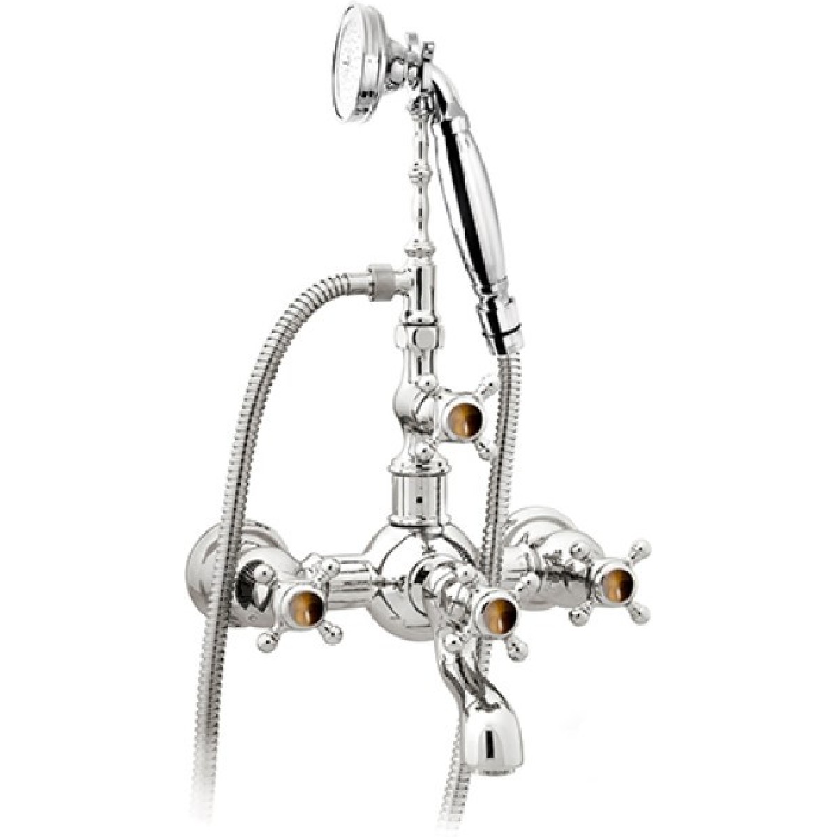 Mestre / Retro precious bath and shower / Bath shower set with tiger eye stone 035016.TG0.50