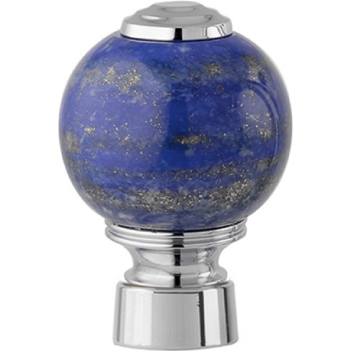 Bronces Mestre / Knobs and handles for shut off valves and diverters / Knob for shower system with lapislazuli stone 037145.LP0.50