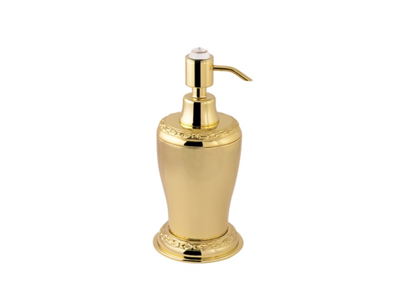 Soap dispenser with Swarovski crystal laurel decoration
