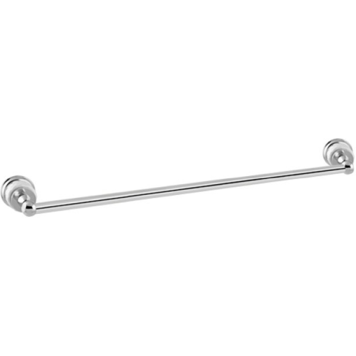Bronces Mestre / Towel holders / Coquette accessories / Towel rail 600mm with white porcelain 065572.000.50