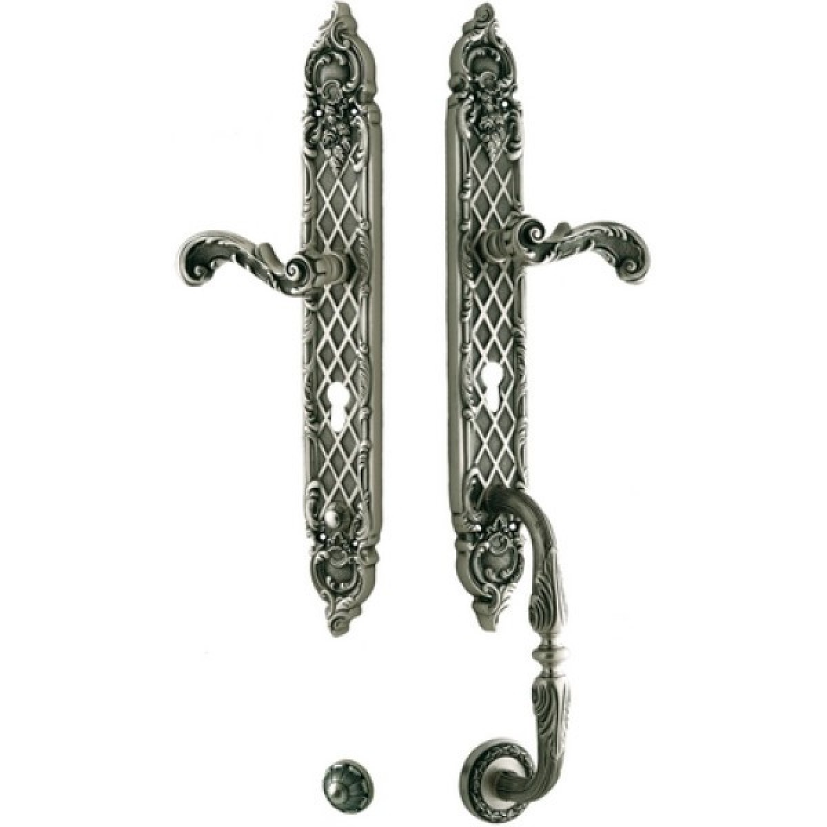 Bronces Mestre / Door Handles / Clasica set with keyhole europrofile 85mm 0J1605.85Y.71