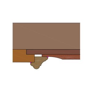 außen TF05 mit abgeplatteter Füllung, innen glatt