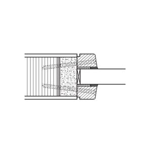 Glashaltebefestigung TA30 sichtbar geschraubt