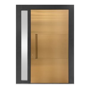 CIRCUM 6014 in Edelstahl PVD Messing (E2) mit integriertem Griffmodul