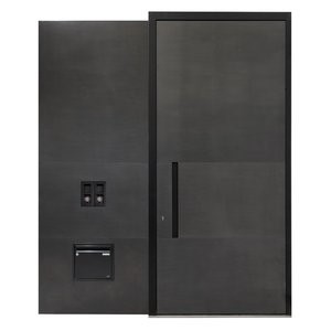 CIRCUM 6014 in Edelstahl PVD Schwarzstahldesign, Seitenteil in Türblattausführung