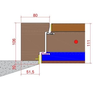 System FLAT (unsichtbarer Rahmen) 80x106mm