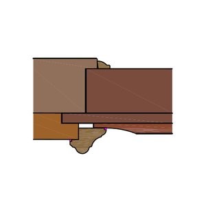 außen TF05 mit abgeplatteter Füllung, innen TA28