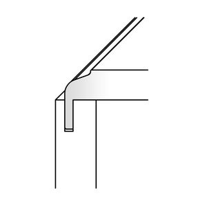 Zierbekleidungskante stark profiliert