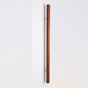 Stoßgriff eckig Vollholz Jatoba 136