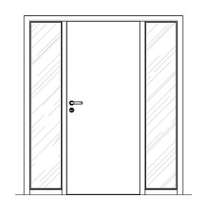 beidseitige Seitenteilen