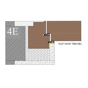 FH-BR-FLAT VD-DZ TS64, Doppelfalz, verdeckt liegend
