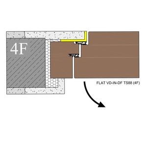 FH-BR-FLAT VD-IN-DF TS88, Doppelfalz, verdeckt liegend (invers)