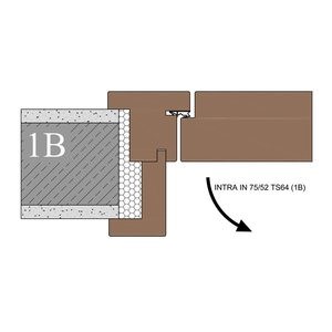 FH-BR-INTRA IN 75/52 TS72 (invers) Blockrahmen flächenbündig
