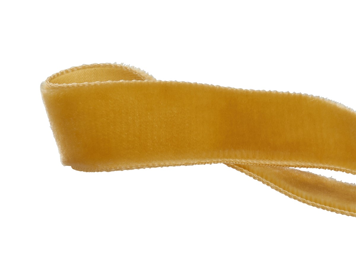 Mustard colour velvet