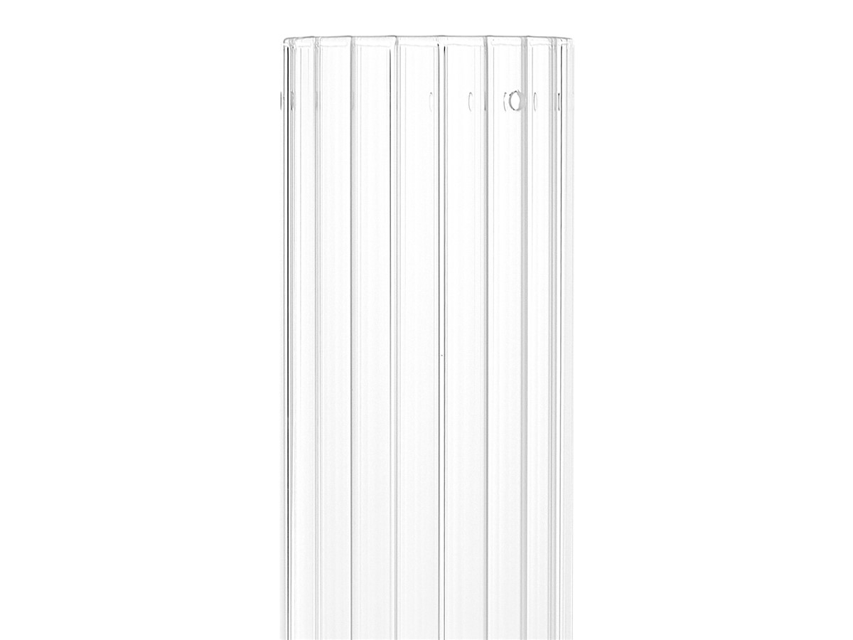 Transparent striped plexiglass